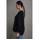 シェニールケーブルVネックニットトップス | AZUL BY MOUSSY | 詳細画像16 