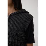 ZIPフーディループニットベスト | AZUL BY MOUSSY | 詳細画像32 