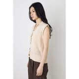 テープヤーンニットジレ | AZUL BY MOUSSY | 詳細画像3 