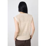 テープヤーンニットジレ | AZUL BY MOUSSY | 詳細画像4 