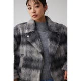 シャギーチェックライダースジャケット | AZUL BY MOUSSY | 詳細画像1