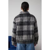 シャギーチェックライダースジャケット | AZUL BY MOUSSY | 詳細画像6
