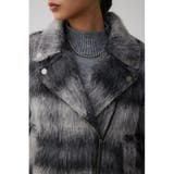 シャギーチェックライダースジャケット | AZUL BY MOUSSY | 詳細画像7