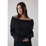 オフショルロングニットワンピース | AZUL BY MOUSSY | 詳細画像2