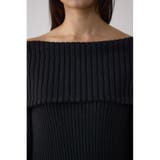 オフショルロングニットワンピース | AZUL BY MOUSSY | 詳細画像8