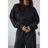 L/BLK1 | パッチロゴルーズスウェット | AZUL BY MOUSSY