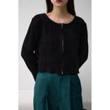 BLK | モールヤーンダブルジップカーディガン | AZUL BY MOUSSY