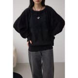 BLK | シャギー切替ドルマンニット | AZUL BY MOUSSY