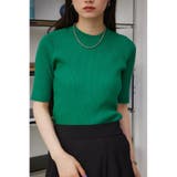 ハーフスリーブクルーネックリブトップス | AZUL BY MOUSSY | 詳細画像34