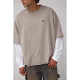 BEG | 微配色フェイクレイヤードロンT | AZUL BY MOUSSY