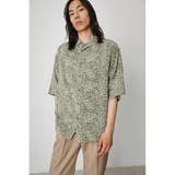 FINE LEAF PATTERN SHIRT | AZUL BY MOUSSY | 詳細画像10