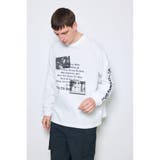 袖ロゴ長袖Tシャツ | AZUL BY MOUSSY | 詳細画像3