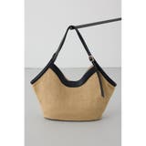 BLK | フェイクレザーパイピング雑材トートバッグ | AZUL BY MOUSSY