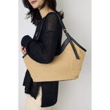 フェイクレザーパイピング雑材トートバッグ | AZUL BY MOUSSY | 詳細画像1 