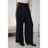 BLK | ベルトタックワイドパンツ | AZUL BY MOUSSY