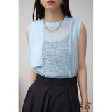 L/BLU1 | メッシュコンビニットタンク | AZUL BY MOUSSY