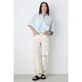 フロントタック半袖ドルマンブラウス | AZUL BY MOUSSY | 詳細画像23 