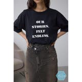 BLK | C/T冷感ラウンドヘムTシャツ | AZUL BY MOUSSY