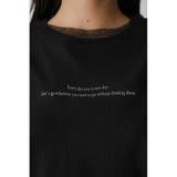 TULLE SET MESSAGE PRINT TEE | AZUL BY MOUSSY | 詳細画像19 