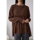 BRN | ペプラムデザインニットトップス | AZUL BY MOUSSY