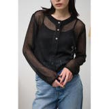 BLK | シアークルーネックボタンカーディガン | AZUL BY MOUSSY