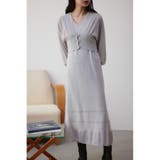L/GRY1 | カーデセットニットワンピース | AZUL BY MOUSSY