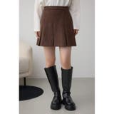 BRN | プリーツスコート | AZUL BY MOUSSY