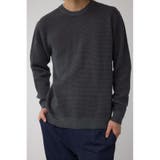 GRY | ハニカムクルーネックニット | AZUL BY MOUSSY