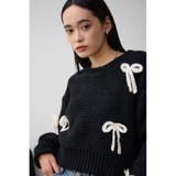 リボンモチーフニット | AZUL BY MOUSSY | 詳細画像2 