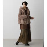 FLUFFY HOODIE SHORT COAT | AZUL BY MOUSSY | 詳細画像24