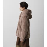 FLUFFY HOODIE SHORT COAT | AZUL BY MOUSSY | 詳細画像26