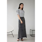 ケミカルウォッシュロングカーゴスカート | AZUL BY MOUSSY | 詳細画像4 