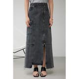 ケミカルウォッシュロングカーゴスカート | AZUL BY MOUSSY | 詳細画像5 