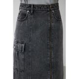 ケミカルウォッシュロングカーゴスカート | AZUL BY MOUSSY | 詳細画像9 