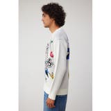 スカルグラフィック総柄ニット | AZUL BY MOUSSY | 詳細画像5