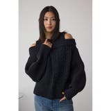 オープンショルダーケーブルニット | AZUL BY MOUSSY | 詳細画像16