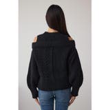 オープンショルダーケーブルニット | AZUL BY MOUSSY | 詳細画像20