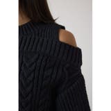 オープンショルダーケーブルニット | AZUL BY MOUSSY | 詳細画像22