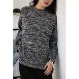 BLK | ミックスヤーンニットトップス | AZUL BY MOUSSY