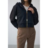 BLK | 裏起毛Wジップアップフーディー | AZUL BY MOUSSY