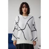 ニュアンスライン柄ニット | AZUL BY MOUSSY | 詳細画像4 