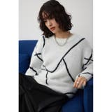 IVOY3 | ニュアンスライン柄ニット | AZUL BY MOUSSY