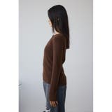 格上げ ヘンリーネックデザインニットトップス | AZUL BY MOUSSY | 詳細画像15