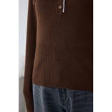 格上げ ヘンリーネックデザインニットトップス | AZUL BY MOUSSY | 詳細画像20