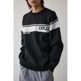 BLK | ラインジャガードロゴニット | AZUL BY MOUSSY