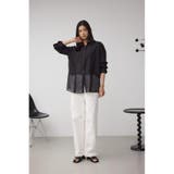 C/T冷感 切替シアーデザインシャツ | AZUL BY MOUSSY | 詳細画像15 