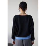 バイカラードルマンニットプルオーバー | AZUL BY MOUSSY | 詳細画像17