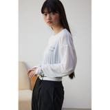 O/WHT1 | シアーロゴロンT | AZUL BY MOUSSY