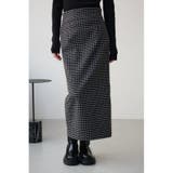 柄BLK5 | チェックタイトスカート | AZUL BY MOUSSY