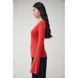 2WAY SLEEVE BUTTON RIB KNIT | AZUL BY MOUSSY | 詳細画像42 
